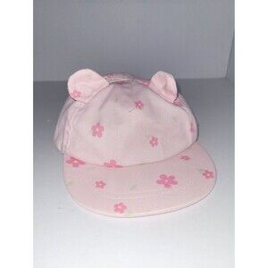 Primark Size 6-12 Months Light Pink Floral Baby Hat